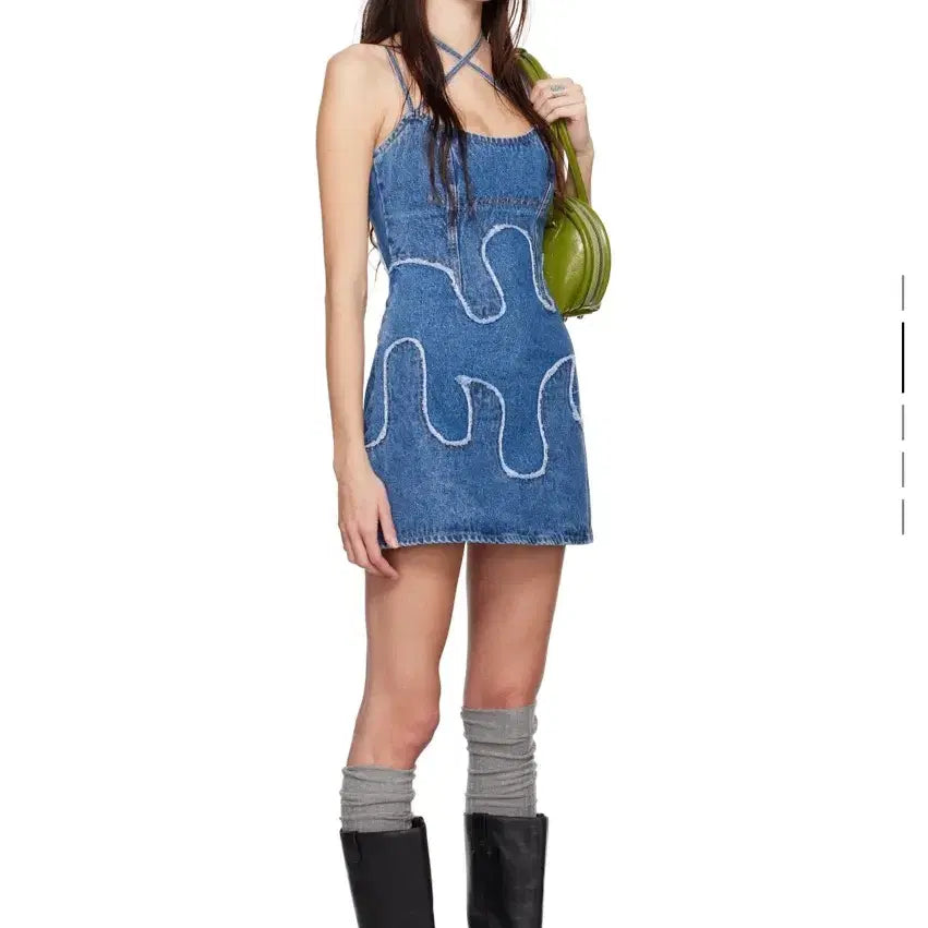 [BUNJANG] Levi's X Andersson Bell Denim Mini Dress S / 리바이스 X 앤더슨벨 데님 미니 원피스 S
