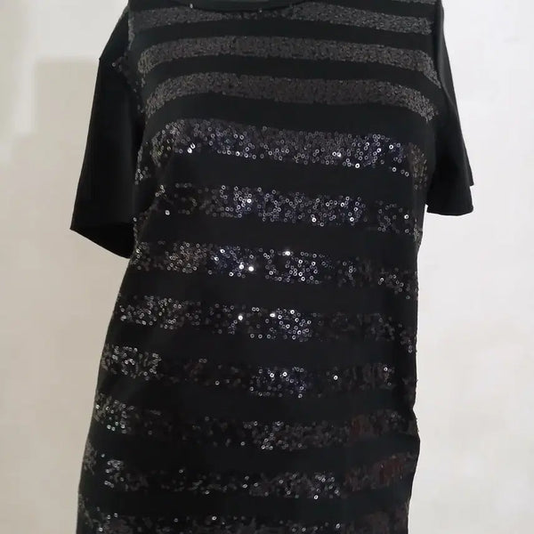 [BUNJANG] La Fere Sequin Cool T-Shirt / (새상품) 라삐아프 스팽글 쿨 티