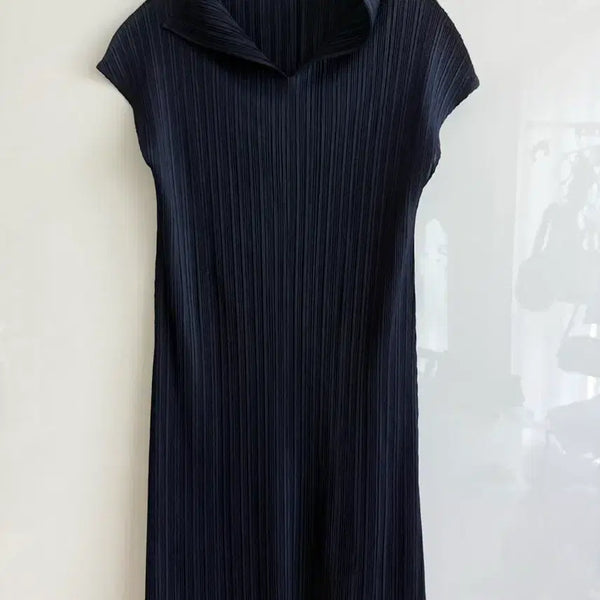 [BUNJANG] Pleated Dress Navy / 플리츠 원피스 네이비