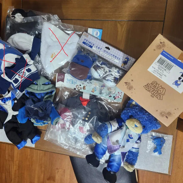 [BUNJANG] UtaPri Prince Cat Masato 1st Anniversary Plush Doll & Costume Set / 우타프리 프린스캣 시에로(마사토) 1주년 뼈캣 및 의상 세트