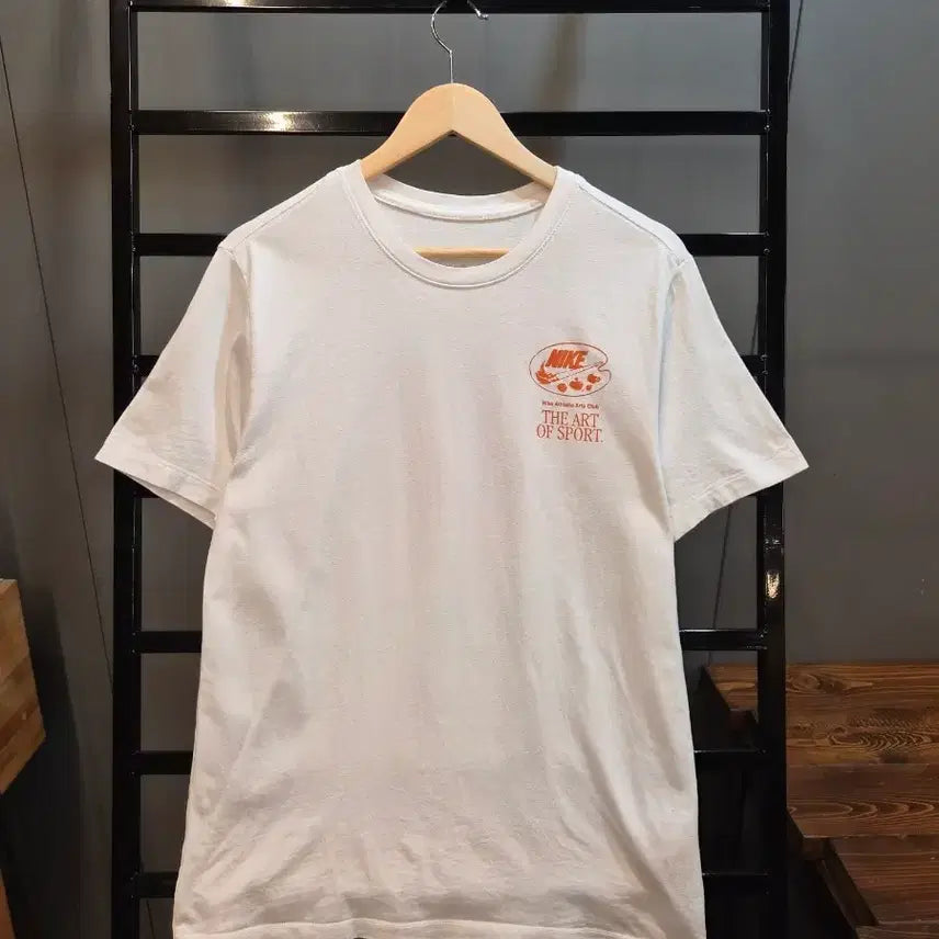 [BUNJANG] Nike Athletic Arts Club "The Art of Sport" Graphic T-Shirt Ivory / [L] 나이키 NIKE 아트 오브 스포츠 백프린팅 반팔 티셔츠 아이보리 2.9