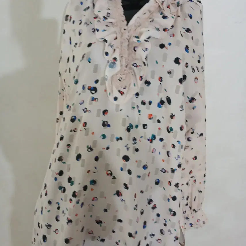 [BUNJANG] Paisley Pattern Loose Blouse / 마인 패턴 루즈 블라우스