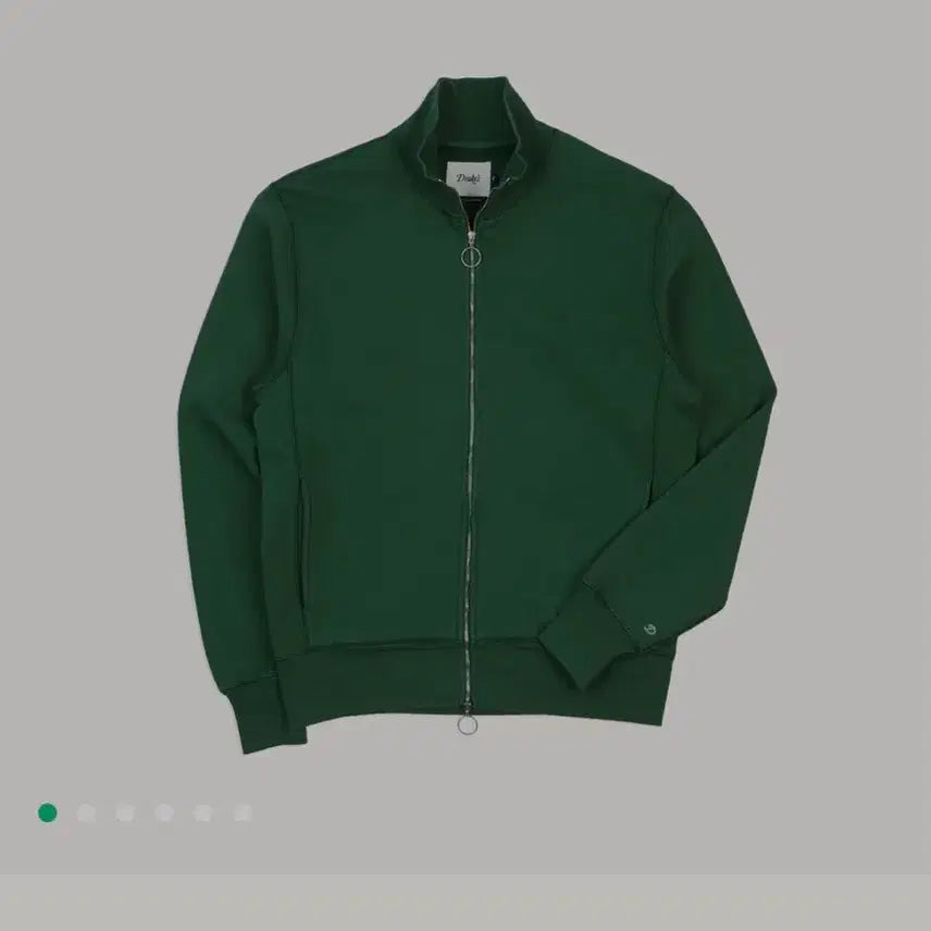[BUNJANG] Drake's Green Cotton Zip-Up Jacket L / 드레익스 그린 코튼 집업 L