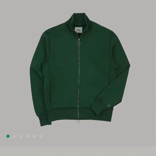[BUNJANG] Drake's Green Cotton Zip-Up Jacket L / 드레익스 그린 코튼 집업 L