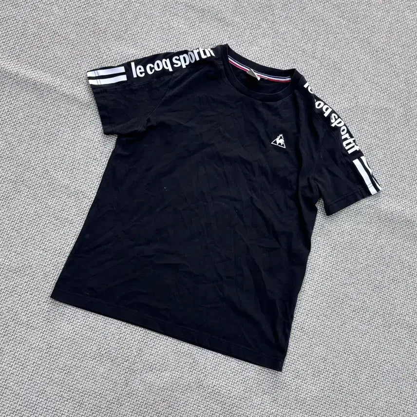 [BUNJANG] Le Coq Sportif Women's Short Sleeve T-Shirt / M 르꼬끄 여성 소매 포인트 반팔 티셔츠 0724E2