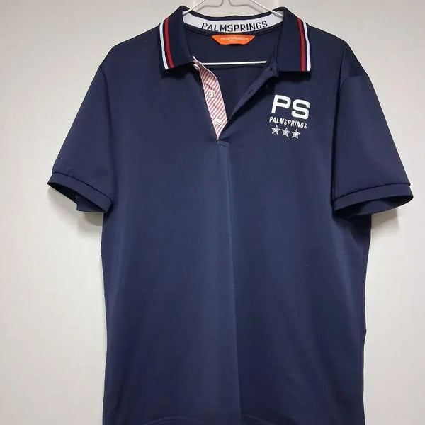 [BUNJANG] Palm Springs Short Sleeve Polo Shirt Navy Size 100 / 팜스프링스 반팔 카라티  네이비100