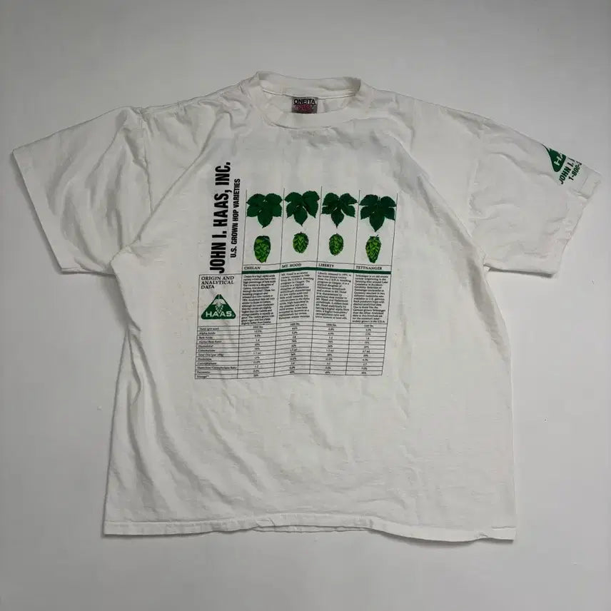 [BUNJANG] 90s Hop Company Promo Tee (White, XL) / 90s Hop Company Promo Tee (white)