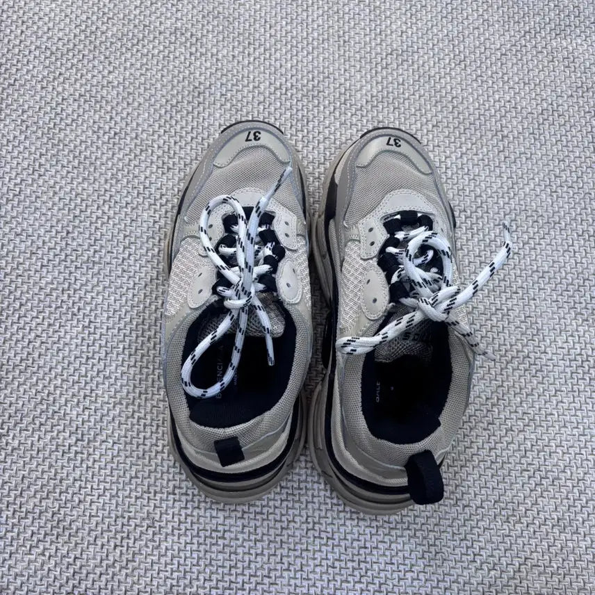 [BUNJANG] Vintage Logo Printing Triple S Sneakers / 37 빈티지 로고 프린팅 트리플S 0729E