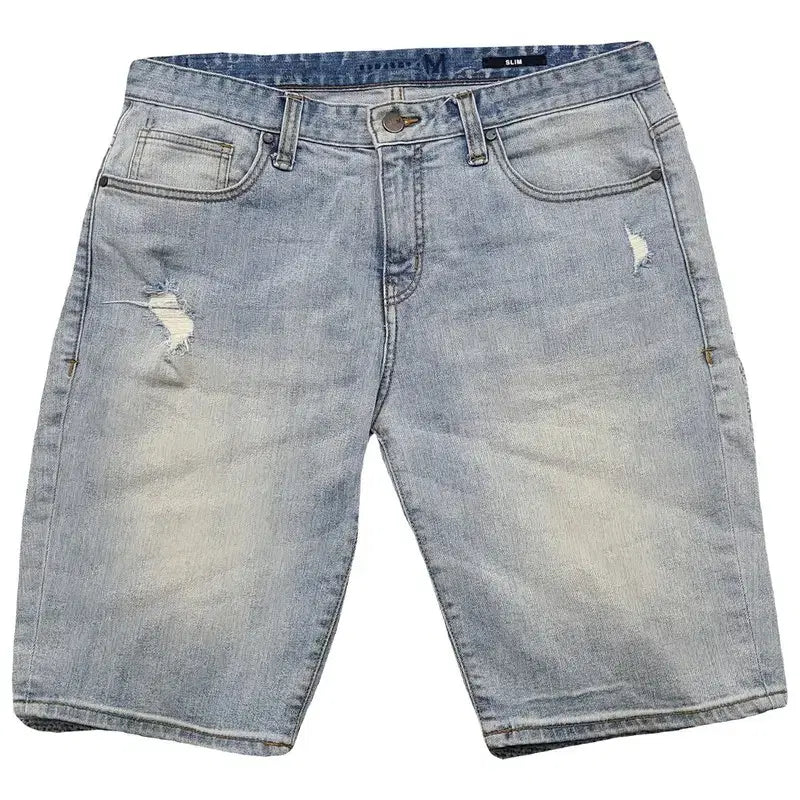 [BUNJANG] Project M Light Blue Denim Shorts / 프로젝트 엠 라이트 블루 데님 반바지 86