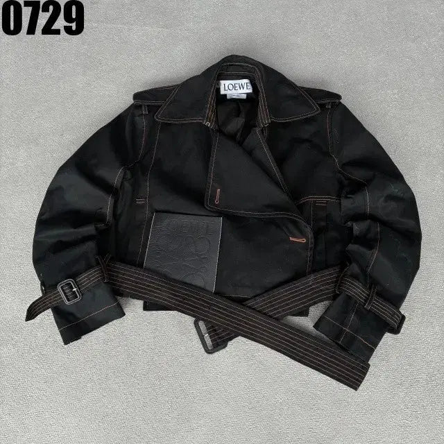 [BUNJANG] Loewe Black Trench Coat Size 36 / 로에베 블랙 트렌치 코트 36