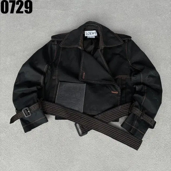 [BUNJANG] Loewe Black Trench Coat Size 36 / 로에베 블랙 트렌치 코트 36