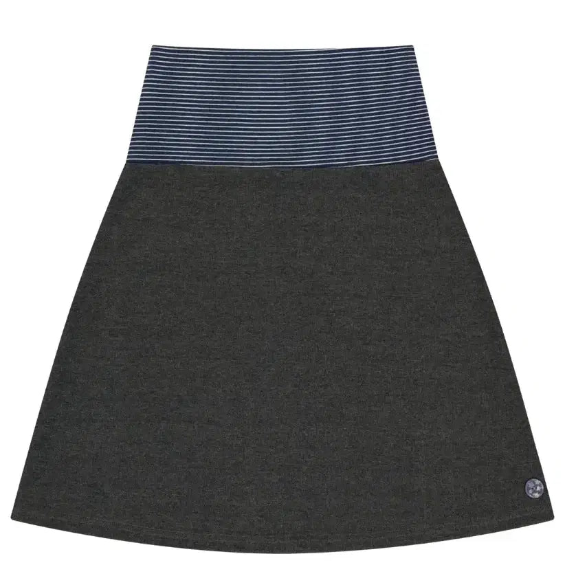 [BUNJANG] KOSEIO 038 Stripe Skirt Dark Grey / 코이세이오 038 스트라이프 스커트 다크그레이