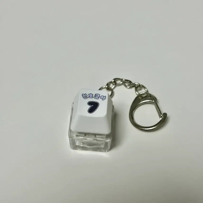 [BUNJANG] Doosan Bears Park Chan-ho Baseball Uniform Keycap Keyring (Kungya) / 두산베어스 박찬호 유니폼 키캡키링 (주먹밥쿵야)