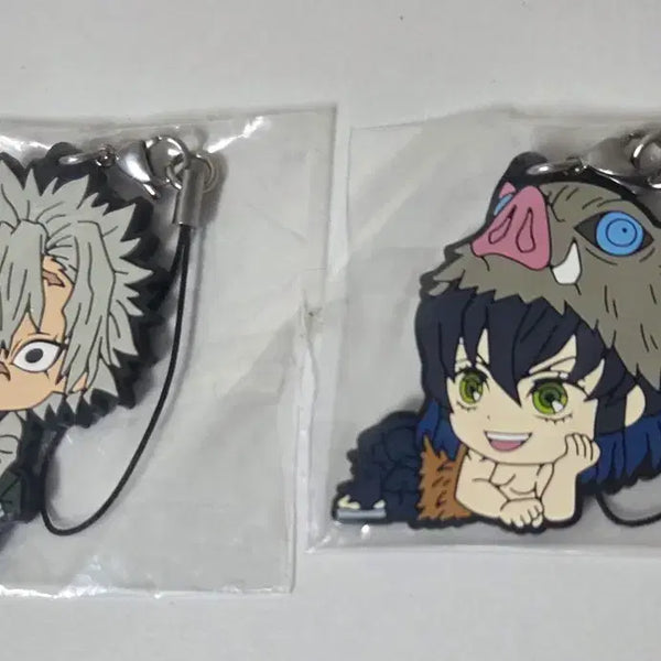 [BUNJANG] Demon Slayer Inosuke & Sanemi Acrylic Keychain Set / 귀멸의 칼날 귀칼 키링 이노스케 사네미