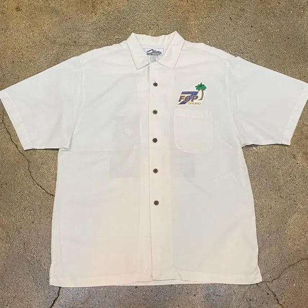 [BUNJANG] FOP Chicago Graphic Print Short Sleeve Shirt / 미국 빈티지 FOP 시카고 반팔셔츠