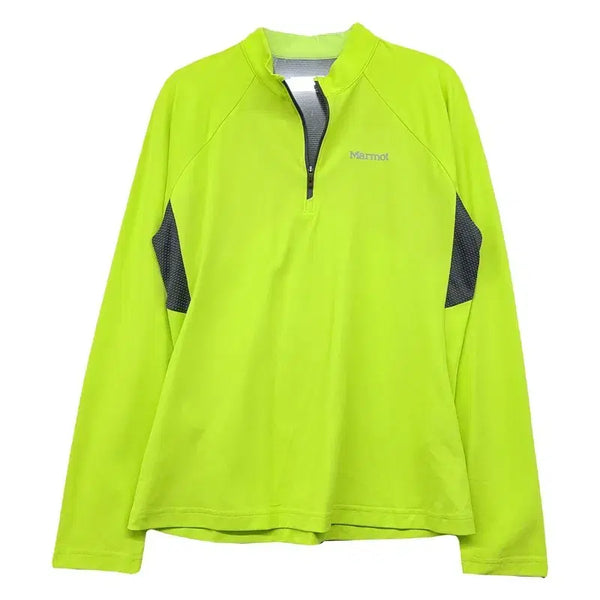 [BUNJANG] Marmot Yellow Functional Long Sleeve T-Shirt 95 / 마모트 옐로우 기능성 긴팔티 95