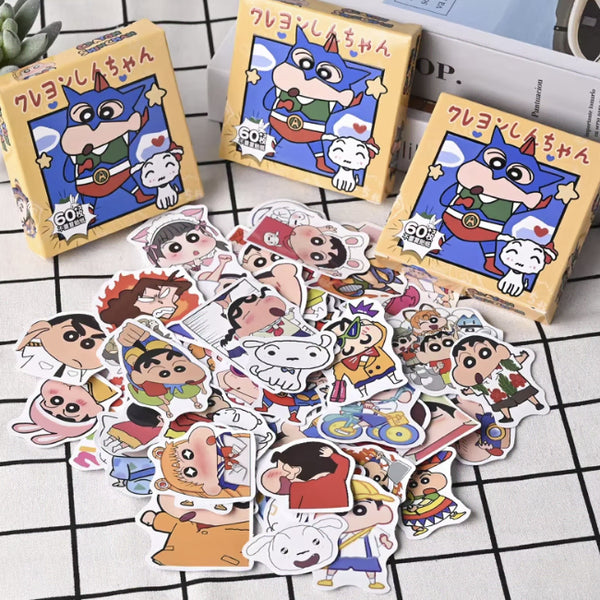 [BUNJANG] Shin-chan Stickers (60 count) / 짱구 스티커 60매