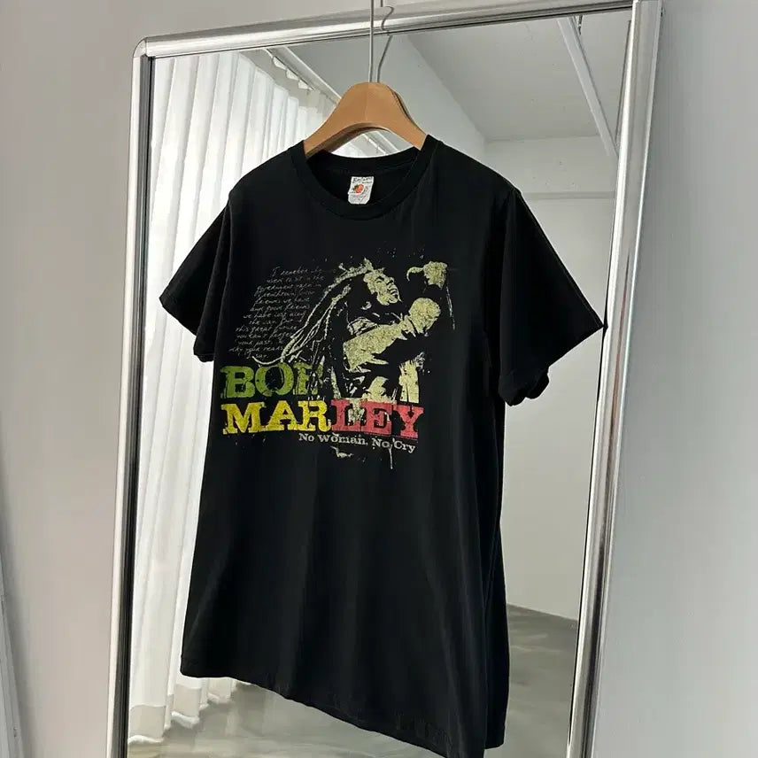 [BUNJANG] Bob Marley Reggae Jamaica USA Vintage Short Sleeve T-Shirt / Bob Marley 밥말리 레게 자메이카 USA 빈티지 반팔 티셔츠