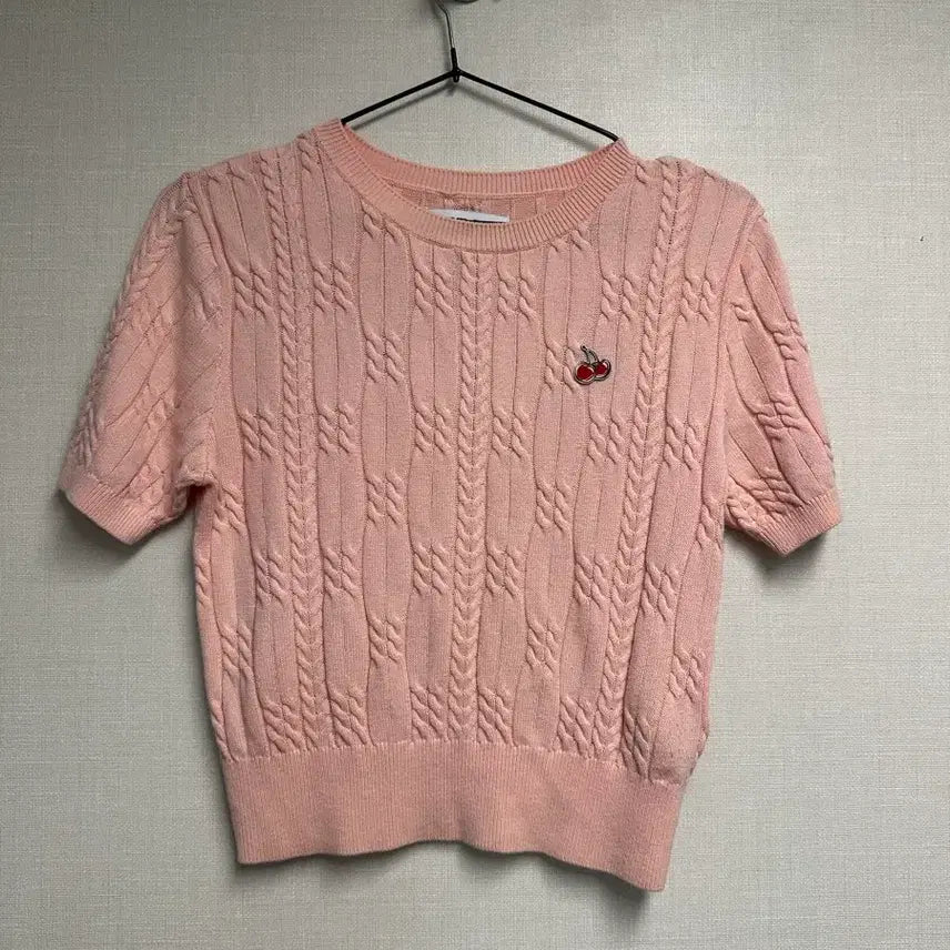 [BUNJANG] Kirsh Knit Short Sleeve T-Shirt / 키르시 니트 반팔