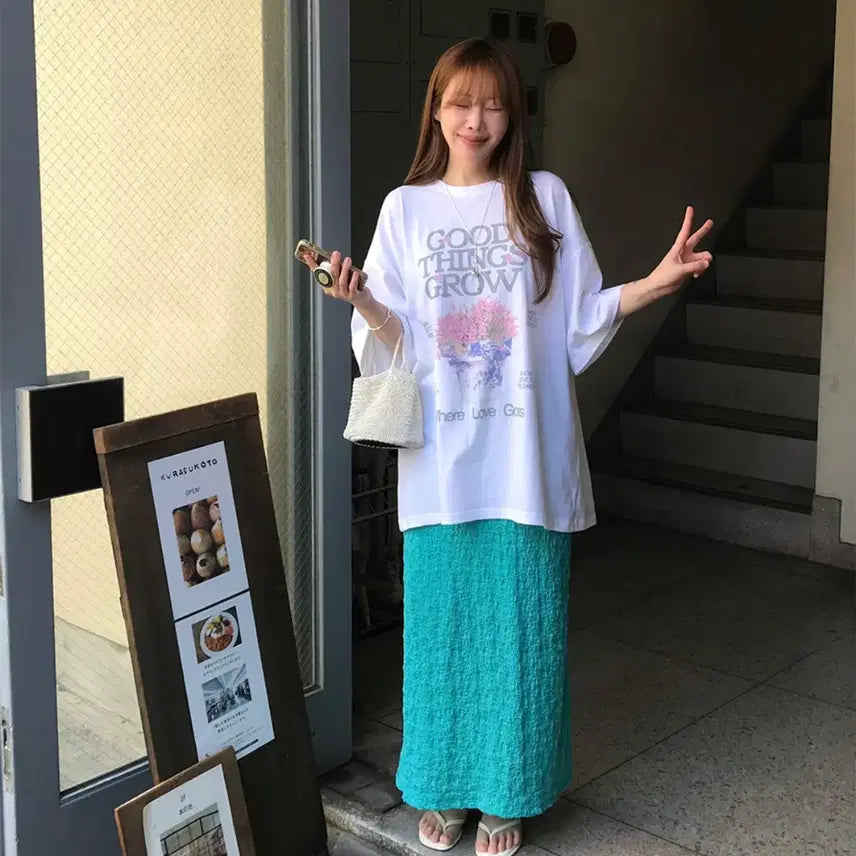 [BUNJANG] The Plumbee Long Skirt Top & Bottom Set / 더플럼비 롱스커트 상하의 세트