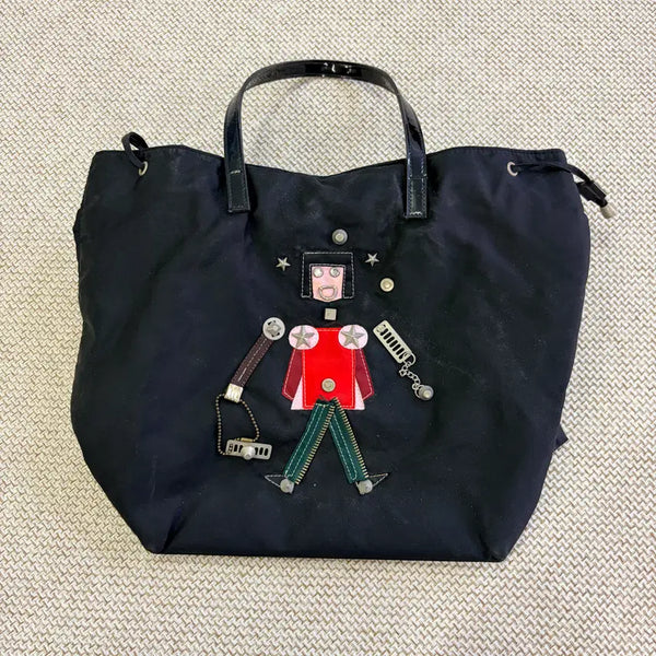 [BUNJANG] Vintage Nylon Tote Bag / 실측 빈티지 나일론 토트백 0728D1