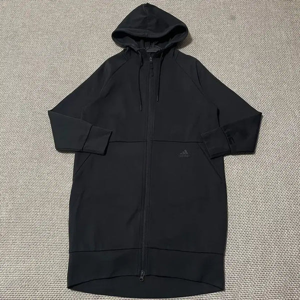 [BUNJANG] Adidas Women's Long Hooded Zip-Up Jacket Size S / S 아디다스 여성 롱 후드집업 자켓 B.7704