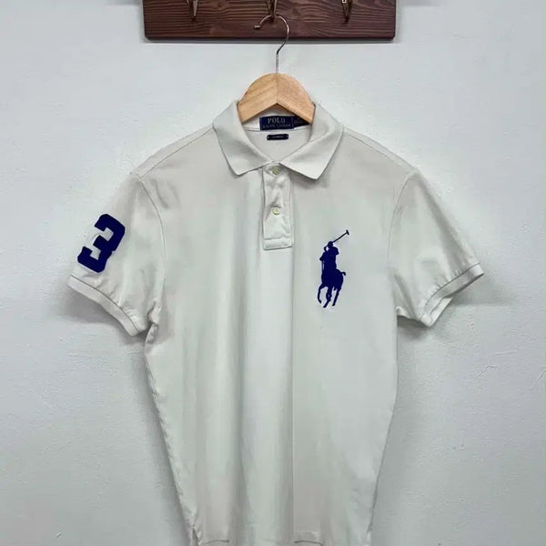 [BUNJANG] Polo Ralph Lauren Big Pony White PK Short Sleeve Polo Shirt M / [M] 폴로 랄프로렌 빅포니 화이트 pk 반팔 카라티