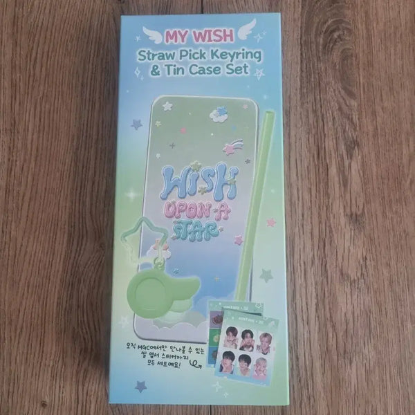 [BUNJANG] NCT WISH MY WISH Straw Pick Keyring & Tin Case Set / [NCT WISH] MY WISH 스트로우픽 키링 & 틴케이스 세트 판매합니다 !