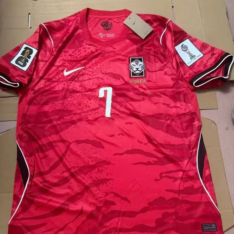 [BUNJANG] South Korea Son Heung-min #7 Patch Football Jersey / 대한민국 손흥민 7 패치 축구 유니폼