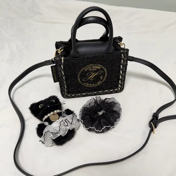 [BUNJANG] Huugenne Studio Petit Bag with Cat Keyring / 휴젠느 스튜디오 쁘띠 백 + 고양이 키링