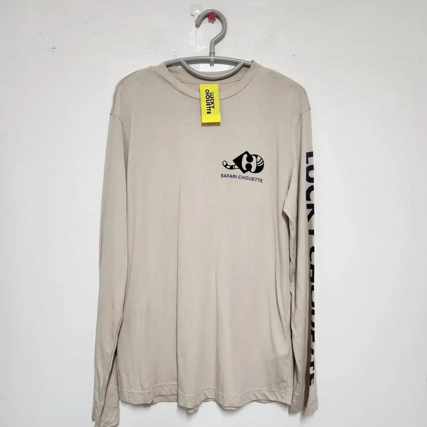 [BUNJANG] Lucky Chouette Authentic Printing Round T-Shirt / 정품 럭키슈에뜨 프린팅 라운드