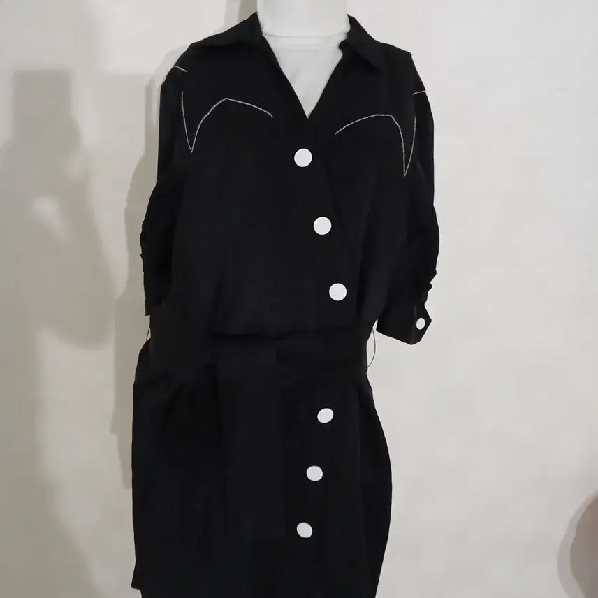 [BUNJANG] Sandro Belted Long Jacket Black / 산드로 벨티드 롱자켓