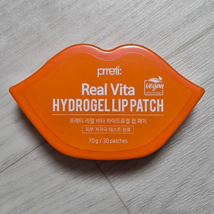[BUNJANG] PRETTY REAL VITA Hydrogel Lip Patch (30 Count) / (미사용) 프레티 리얼비타 하이드로겔 립 패치 30개입