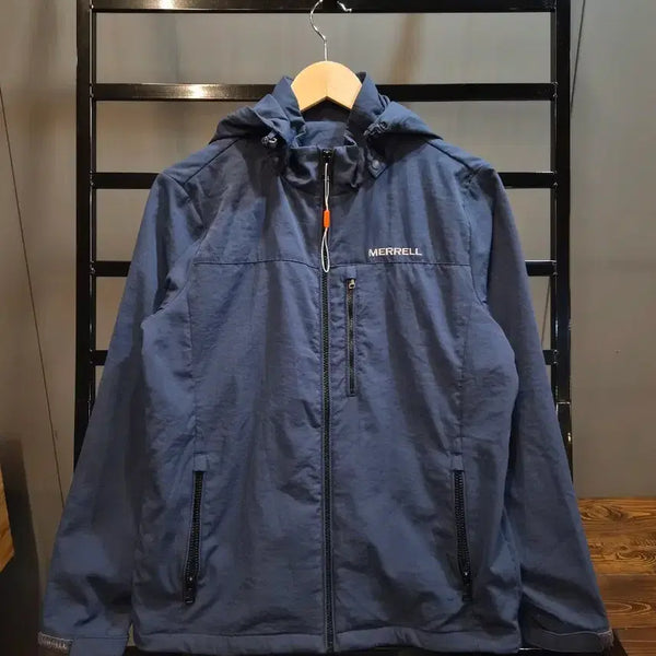 [BUNJANG] Merrell Navy Hooded Windbreaker Jacket / [95] 머렐 MERRELL 후드 집업 바람막이 자켓 네이비 4.5