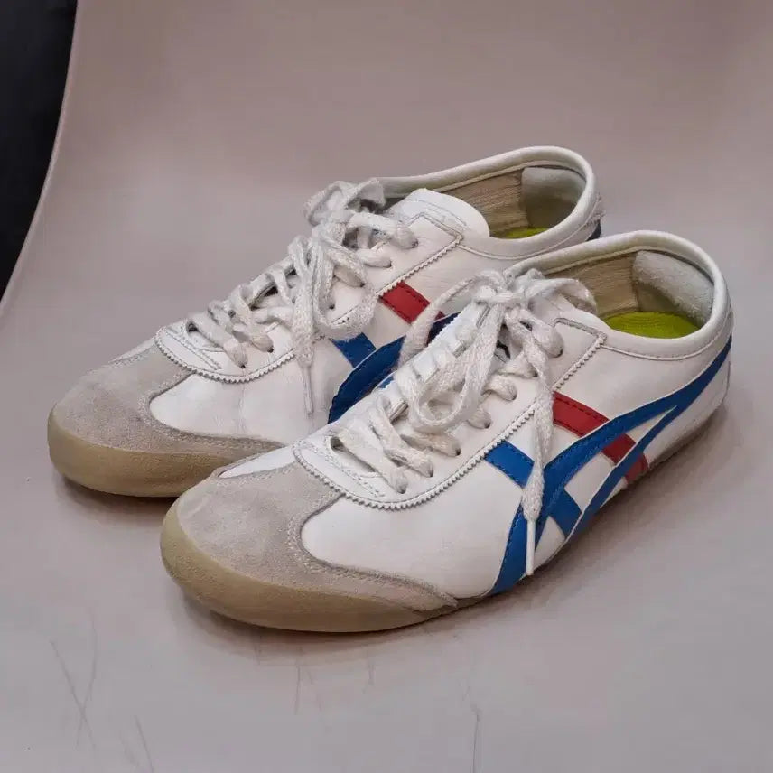 [BUNJANG] Onitsuka Tiger Mexico 66 White Blue Red Shoes (265mm) / 오니츠카타이거 멕시코 66 화이트 블루 레드.265mm
