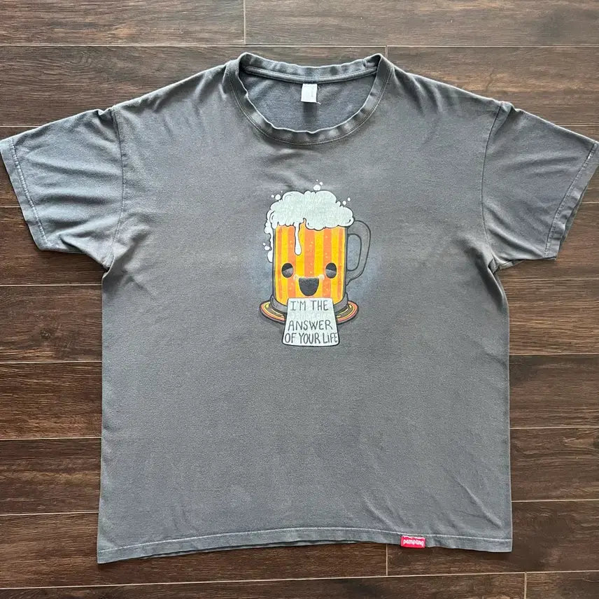 [BUNJANG] Vintage USA Palm Gring Beer T-Shirt Size L / [L] 미국 빈티지 팜플링 맥주 티셔츠