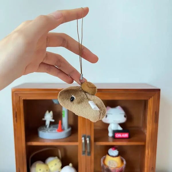[BUNJANG] Onchunmanju Grandpa's Capybara Mini Keyring Doll / 온천만쥬 할배바라 카피바라상 미니 키링 인형
