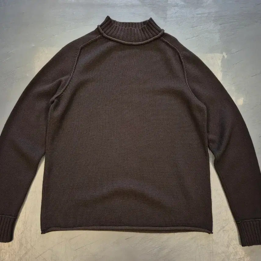 [BUNJANG] C.P. Company Mock Neck Knit (Size L, Dark Brown) / L>00s C.P COMPANY 모크넥 니트