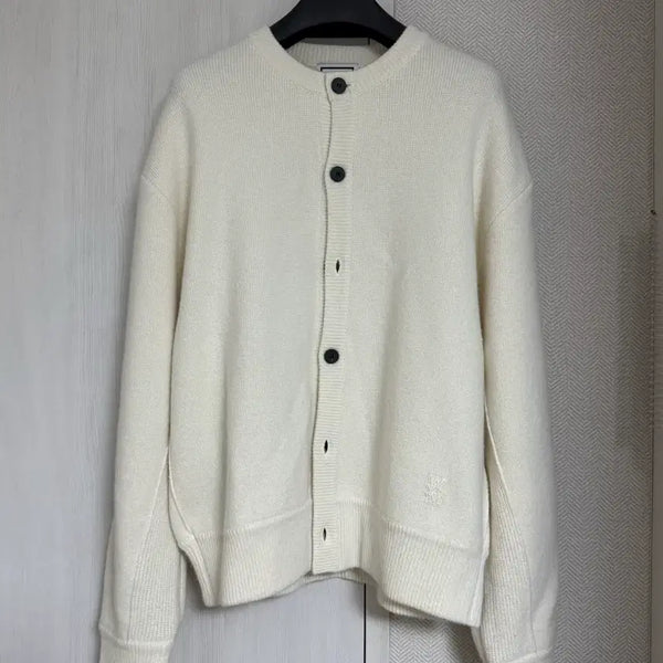 [BUNJANG] WooYoungMi 25FW Henry Neck Cardigan Ivory / (46) 25fw 우영미 헨리넥 가디건 아이보리