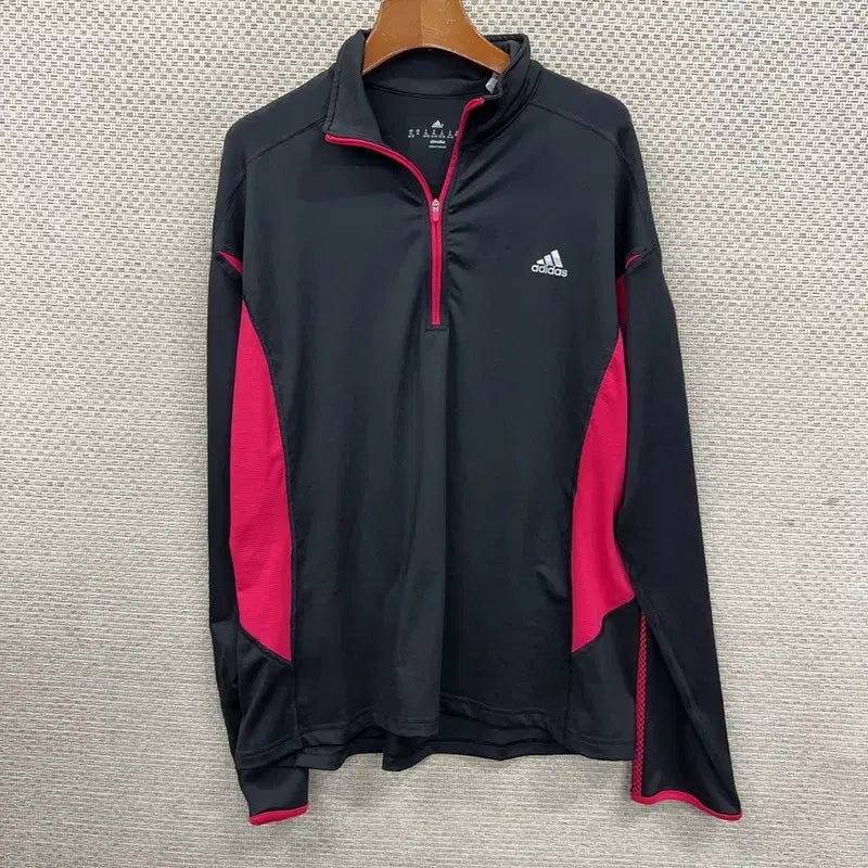[BUNJANG] Adidas Half Zip Long Sleeve T-Shirt XL H00314 / 아디다스 반집업 긴팔티 XL H00314