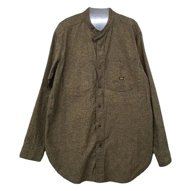 [BUNJANG] Vintage Khaki Brown Shirt M / 리 카키 브라운 빈티지 셔츠 M