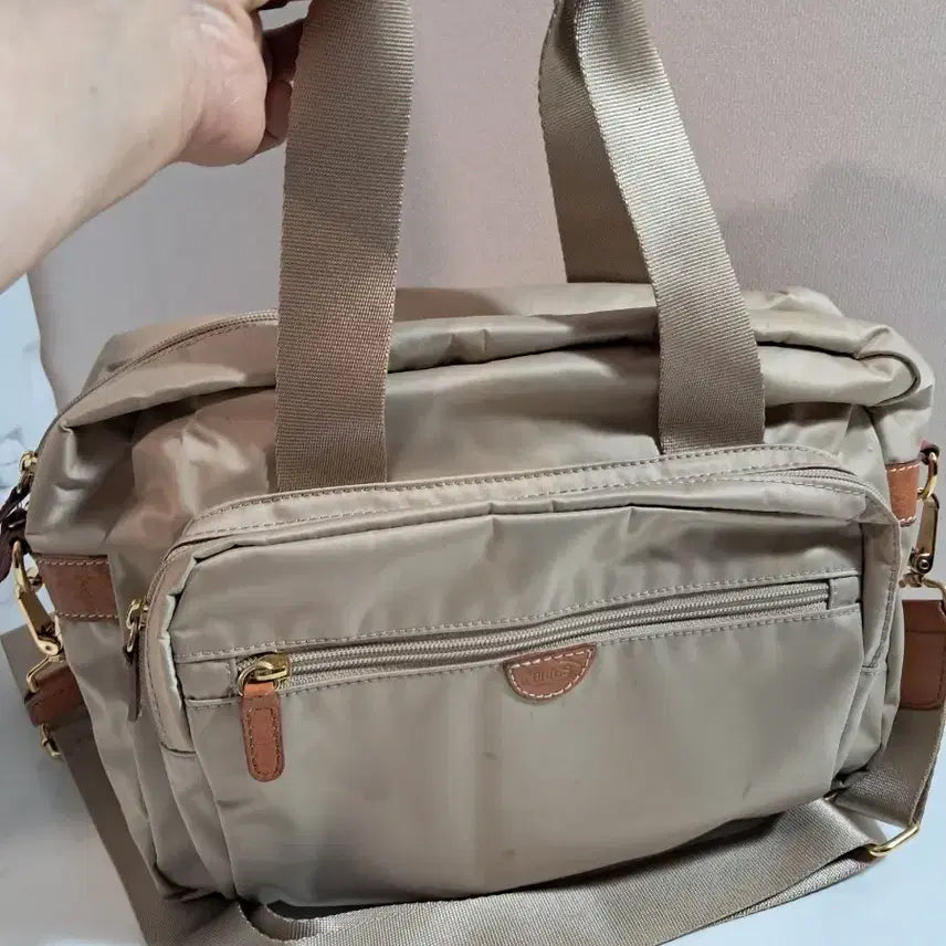 [BUNJANG] Brooks Brothers Beige Crossbody Bag / 브룩스 브라더스 베이지색크로스
