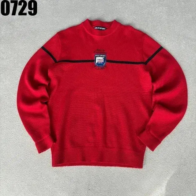 [BUNJANG] Polo Ralph Lauren Red Sweater M / 폴로 랄프로렌 스웨터 레드 M