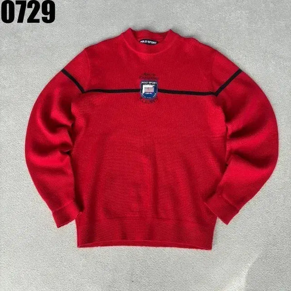 [BUNJANG] Polo Ralph Lauren Red Sweater M / 폴로 랄프로렌 스웨터 레드 M