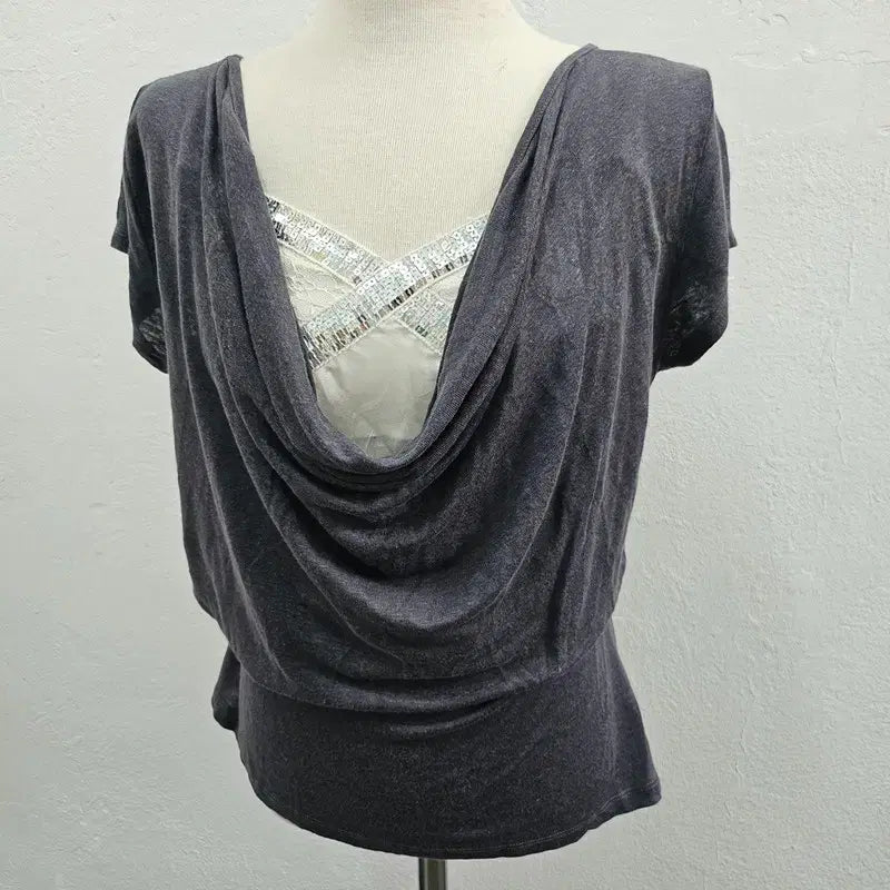 [BUNJANG] ITALY Linen Blouse Women's Size 66 (J6532) / ITALY 블라우스 여 66 J6532