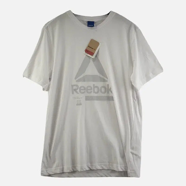 [BUNJANG] Reebok White Men's Short-Sleeve T-Shirt XL / 리복 화이트 남자 반팔티 XL 새상품 N8563