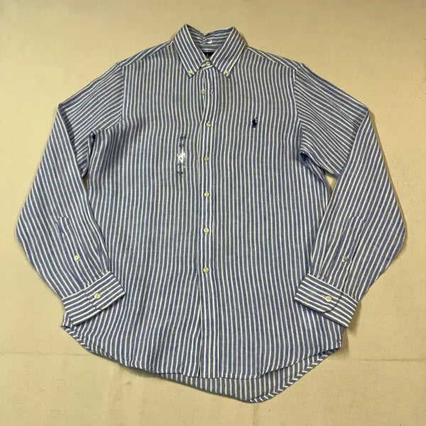 [BUNJANG] Polo Ralph Lauren Classic Fit Linen Shirt - Sky Blue (New) / S) 폴로 랄프로렌 클래식핏 하늘색 린넨 셔츠 새상품급