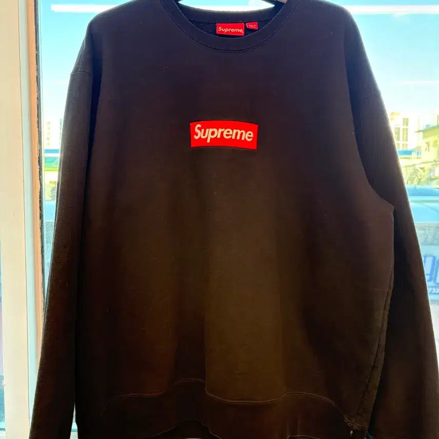 [BUNJANG] Supreme Box Logo Crewneck Black 2XL / 슈프림 박스 로고 크루넥 블랙 2xl