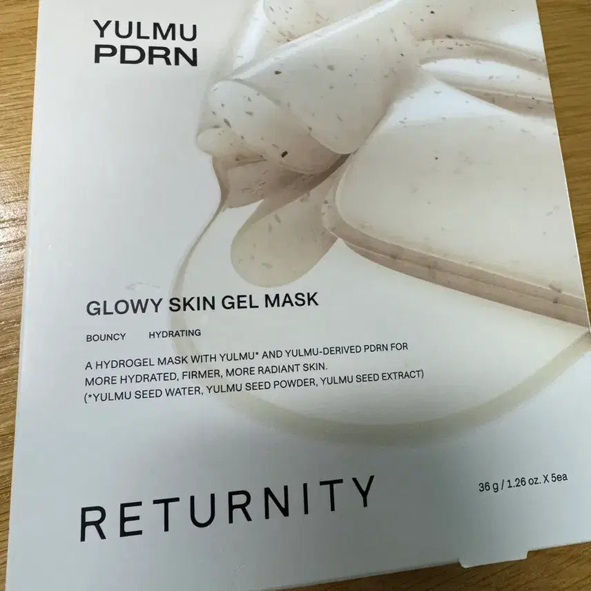 [BUNJANG] Eternity Yulmu PDRN Glow Gel Mask (5 Count) / 리터니티 율무 PDRN 글로우 겔 마스크 5개입