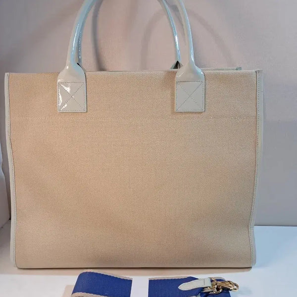 [BUNJANG] La Maison de Sy Beige Tote Bag with Shoulder Strap / 라메종드씨베이지색 토트백 / 숄더백 / 스트랩 포함